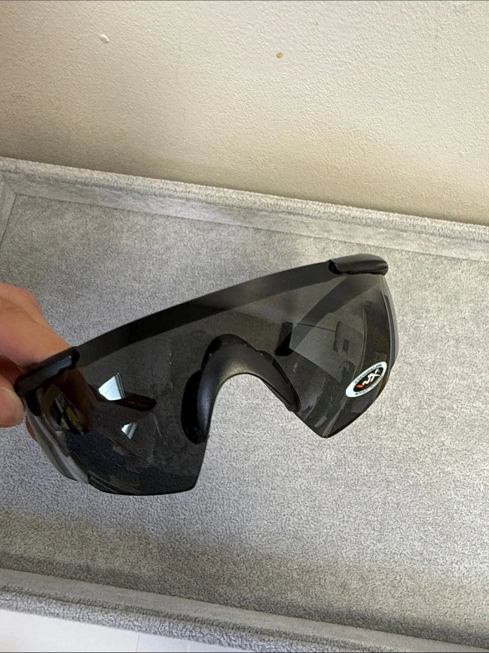 NWT Wiley X Black Saber Sunglasses With Interchangeable Lenses Safety Rated